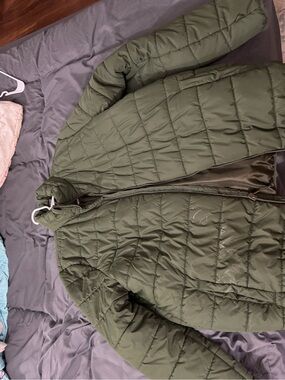 DSG Olive Green Quilted Puffer Jacket